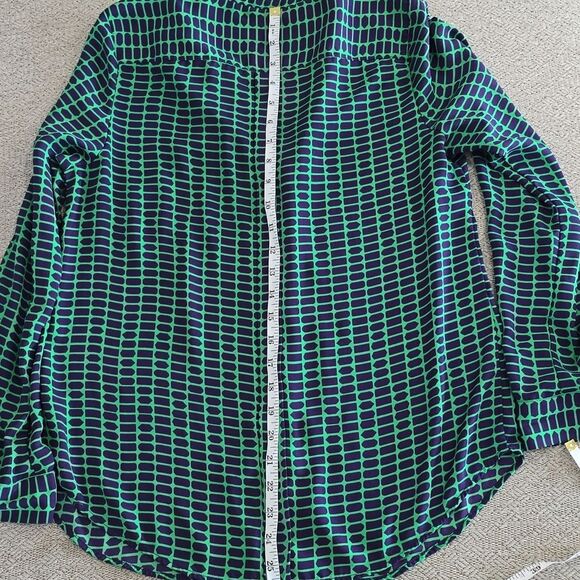 The Limited The Ashton Dark Purple and Green Dress Shirt - Size Medium - Picture 9 of 11